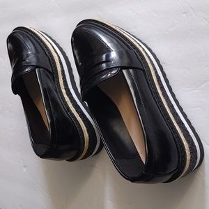 Aldo Oxford Platform Slip On Black Women's Shoes | Size 8.5